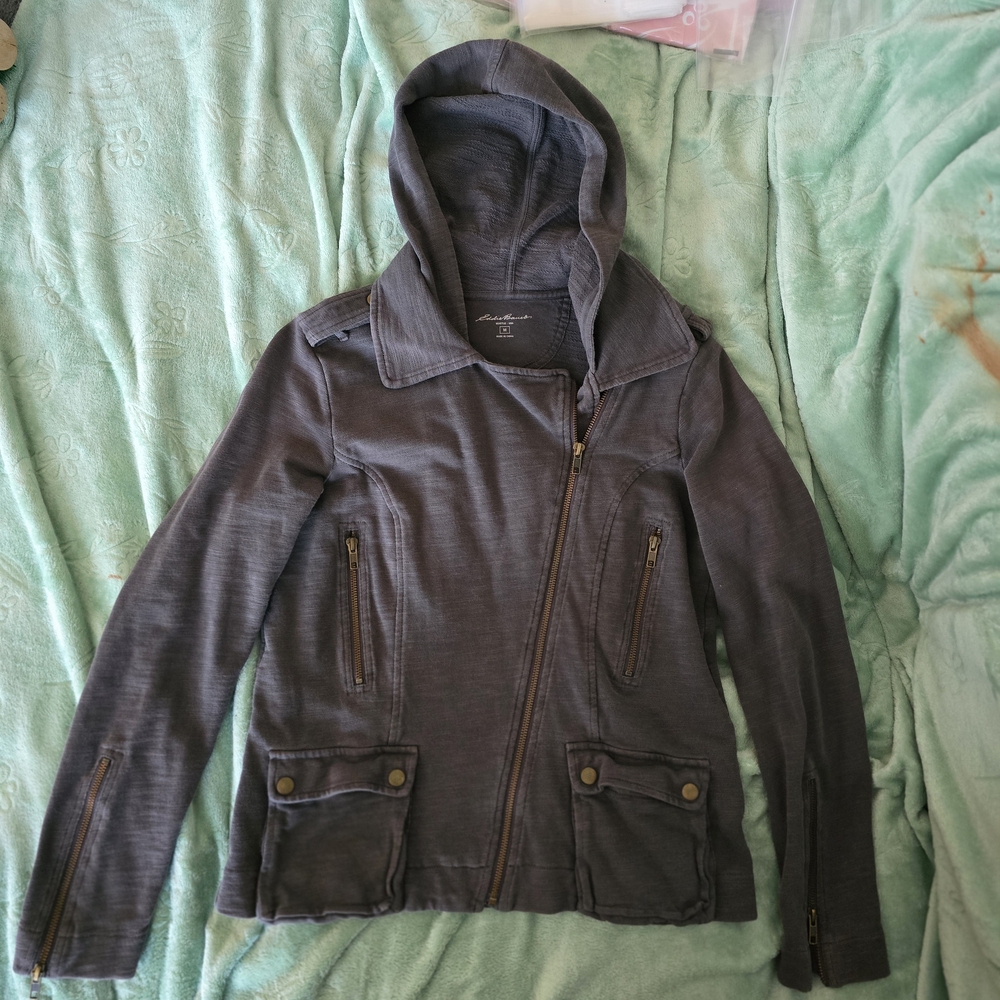 Eddie Bauer Gray Hooded Jacket